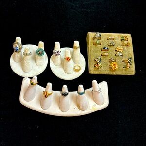 One large lot of rings. All various sizes and shapes